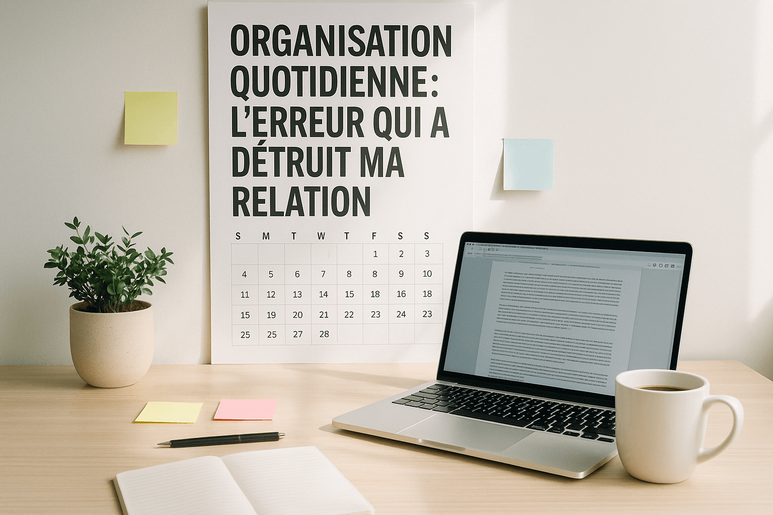 découvrez comment une simple erreur d'organisation quotidienne a bouleversé ma relation de couple et apprenez à éviter ce piège pour préserver l'harmonie au quotidien.