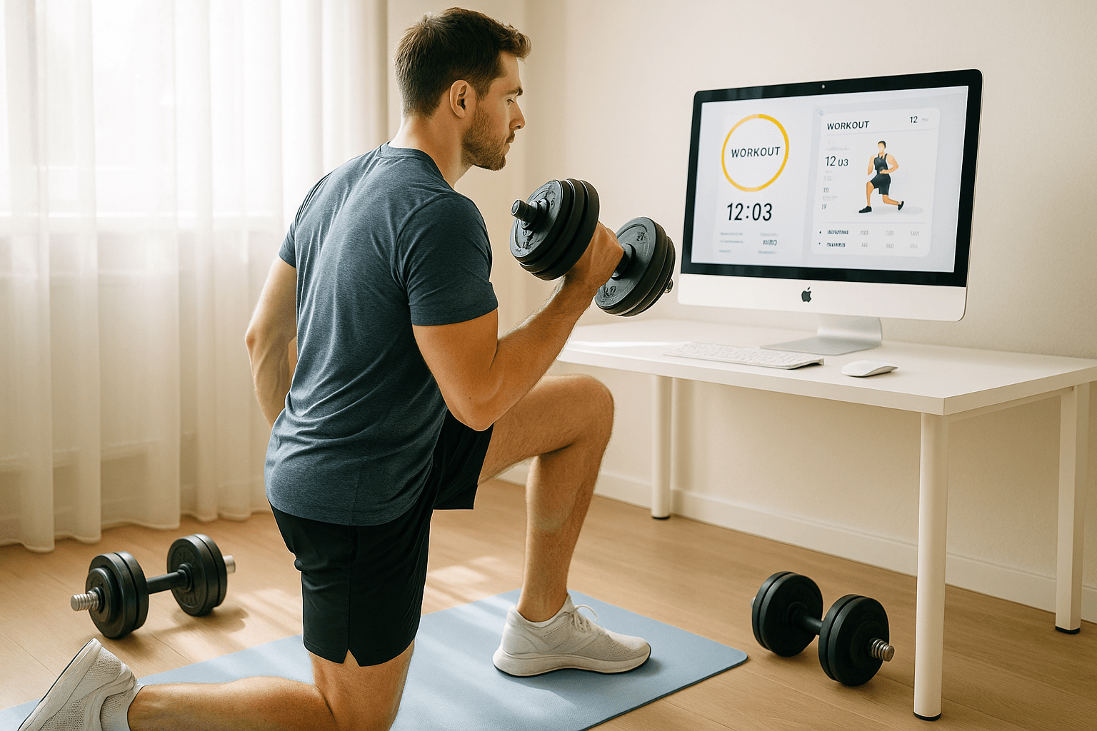 découvrez l'app fitness gratuite idéale pour vos entraînements à domicile : des exercices variés, des programmes personnalisés et tout ce qu'il faut pour remplacer votre abonnement en salle de sport à 60€ par mois !