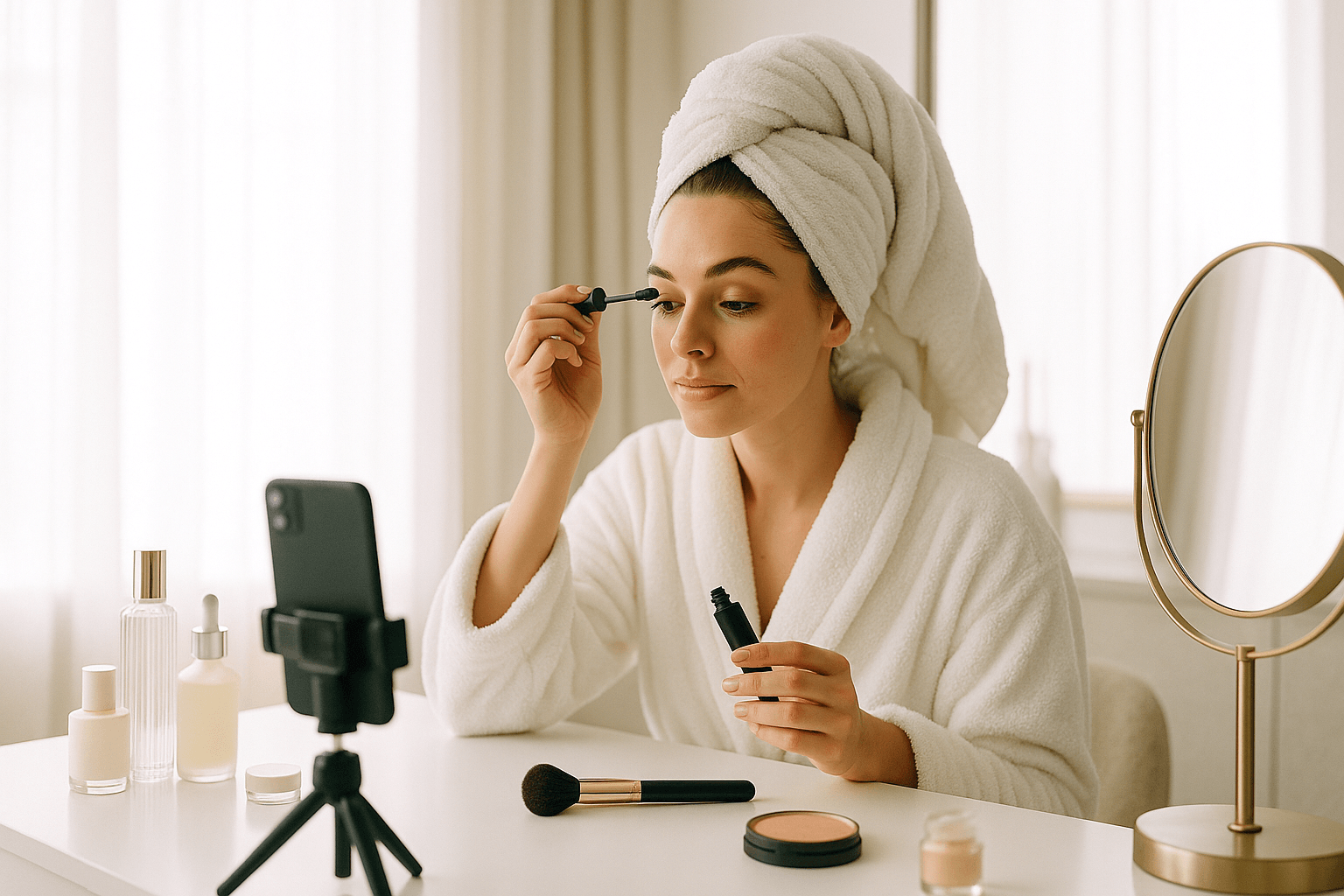 découvrez la routine beauté de 5 minutes qui fait sensation sur instagram ! suivez ce tutoriel secret pour un teint parfait et un look éclatant en un temps record.