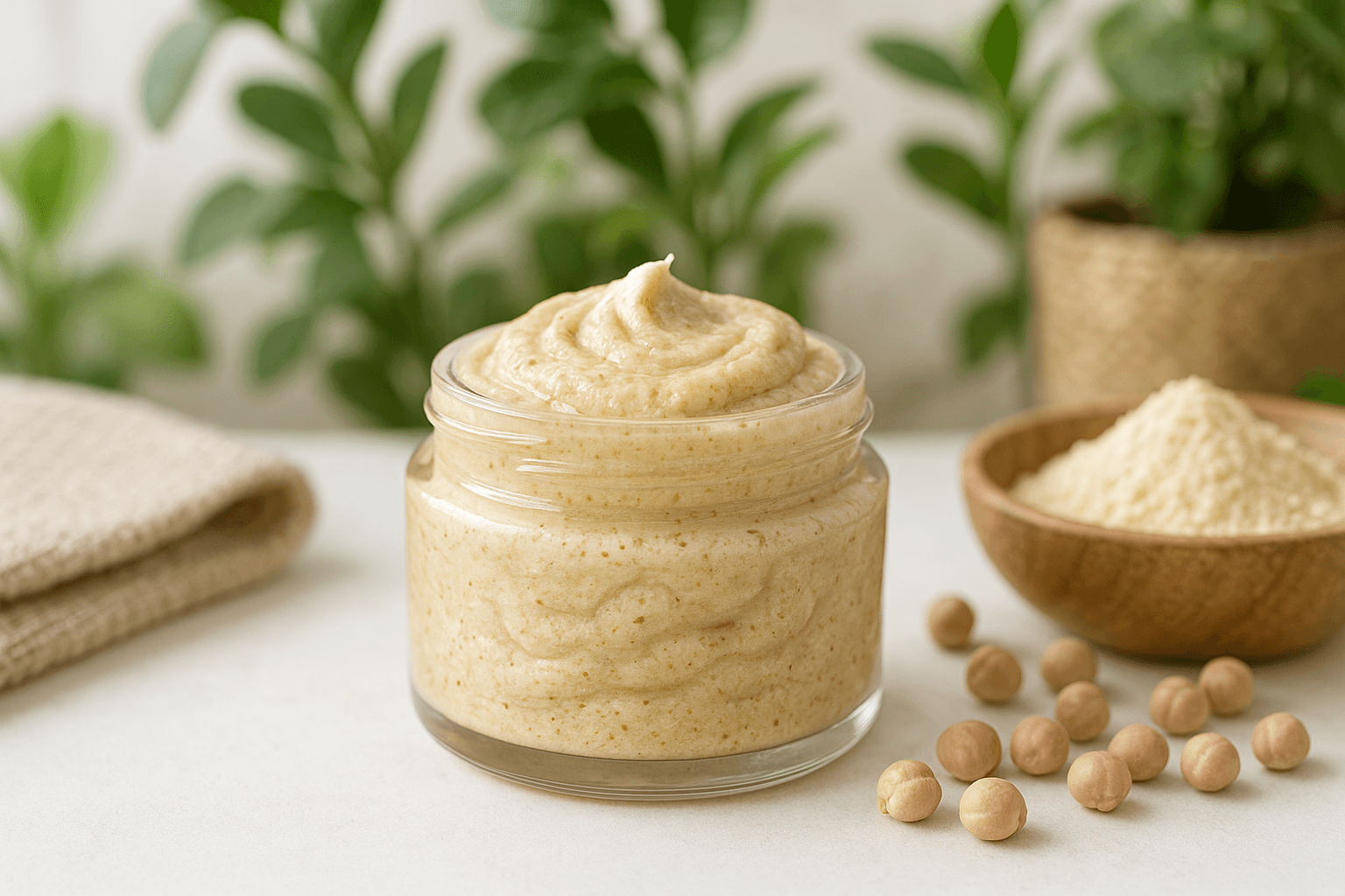 découvrez comment obtenir une peau douce et éclatante grâce au gommage à la farine de pois chiche, une astuce naturelle et économique à moins de 1€. résultats visibles dès la première utilisation !